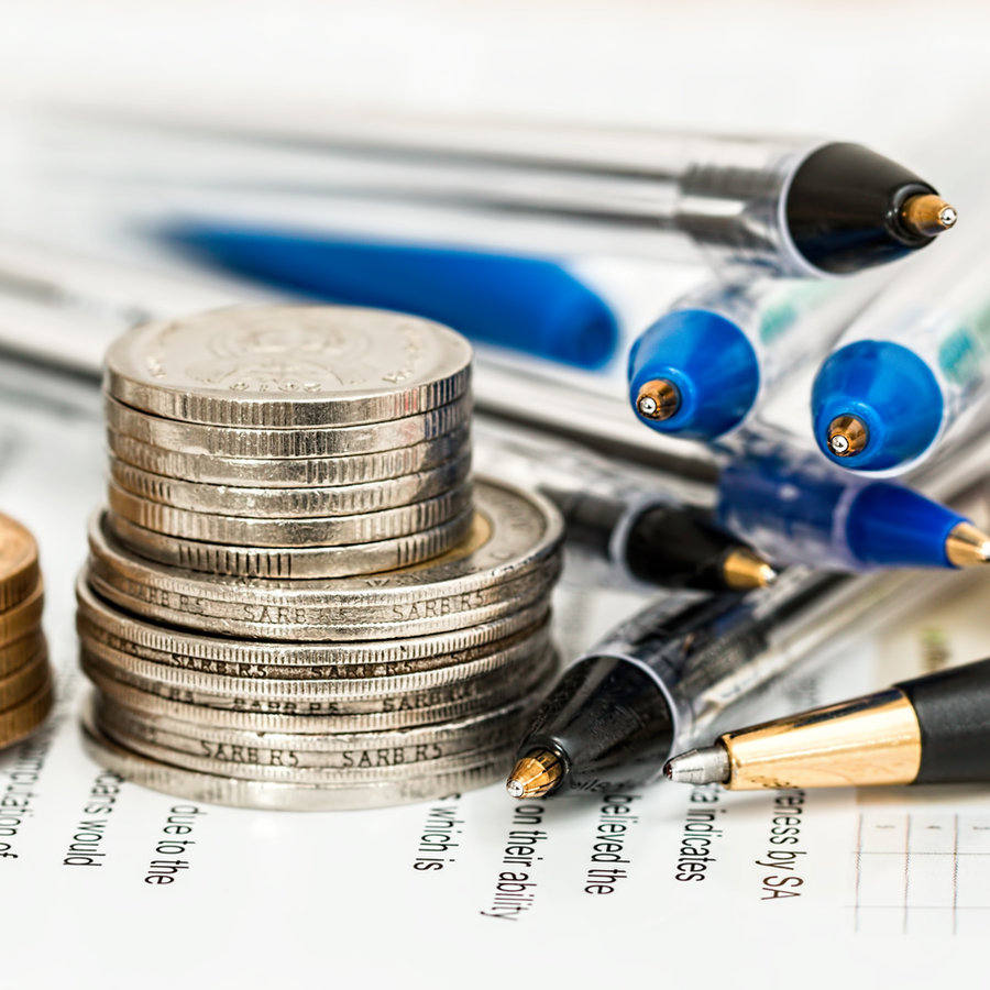 Credit assessment with coins and financial documents